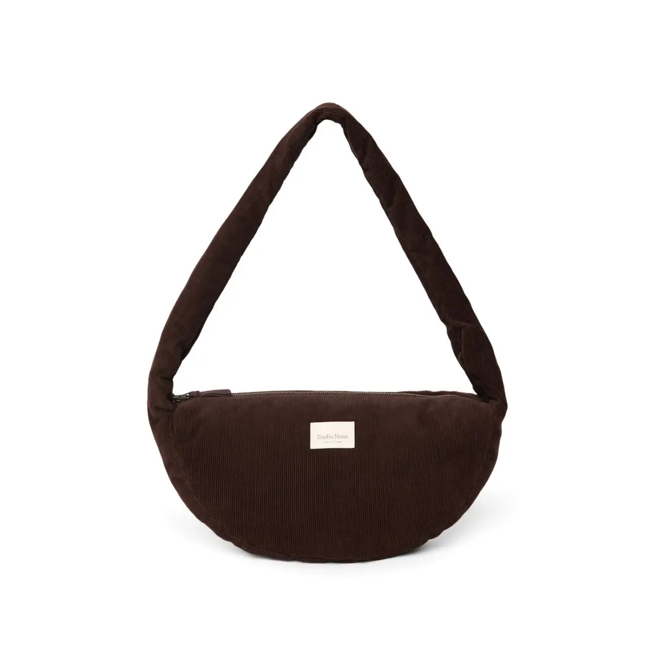 STUDIO NOOS - RIB Puffy Mini Cross Body Bag Dark Brown