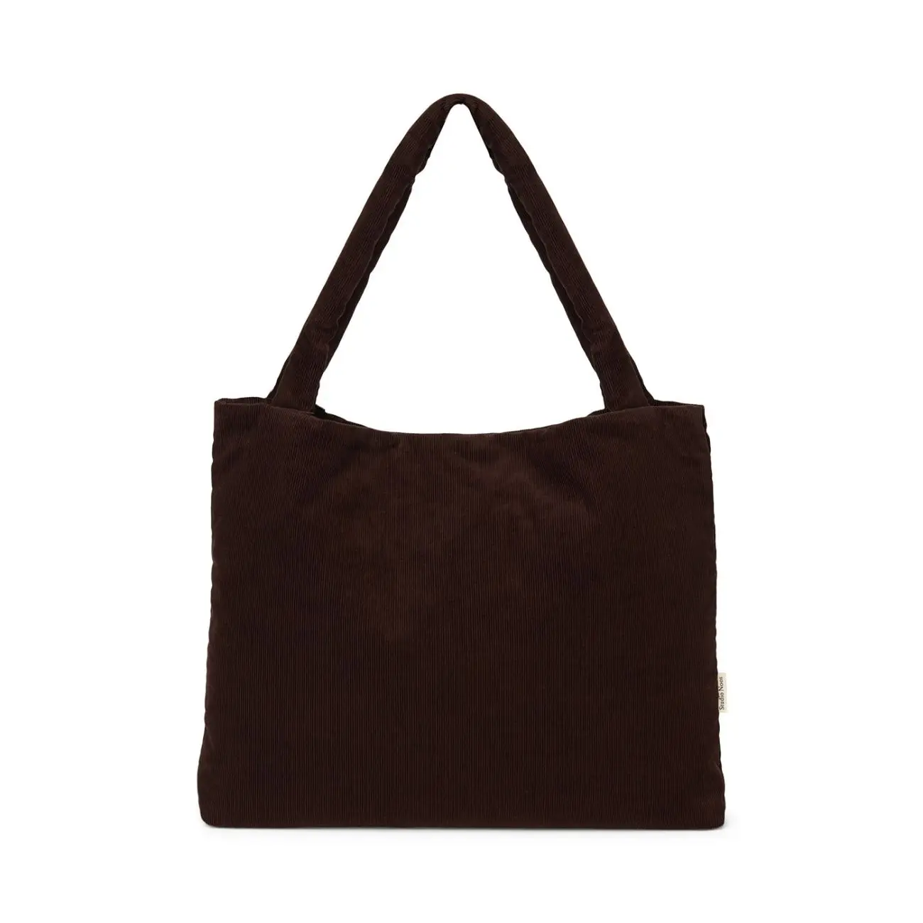 STUDIO NOOS - RIB puffy MOM BAG Dark Brown