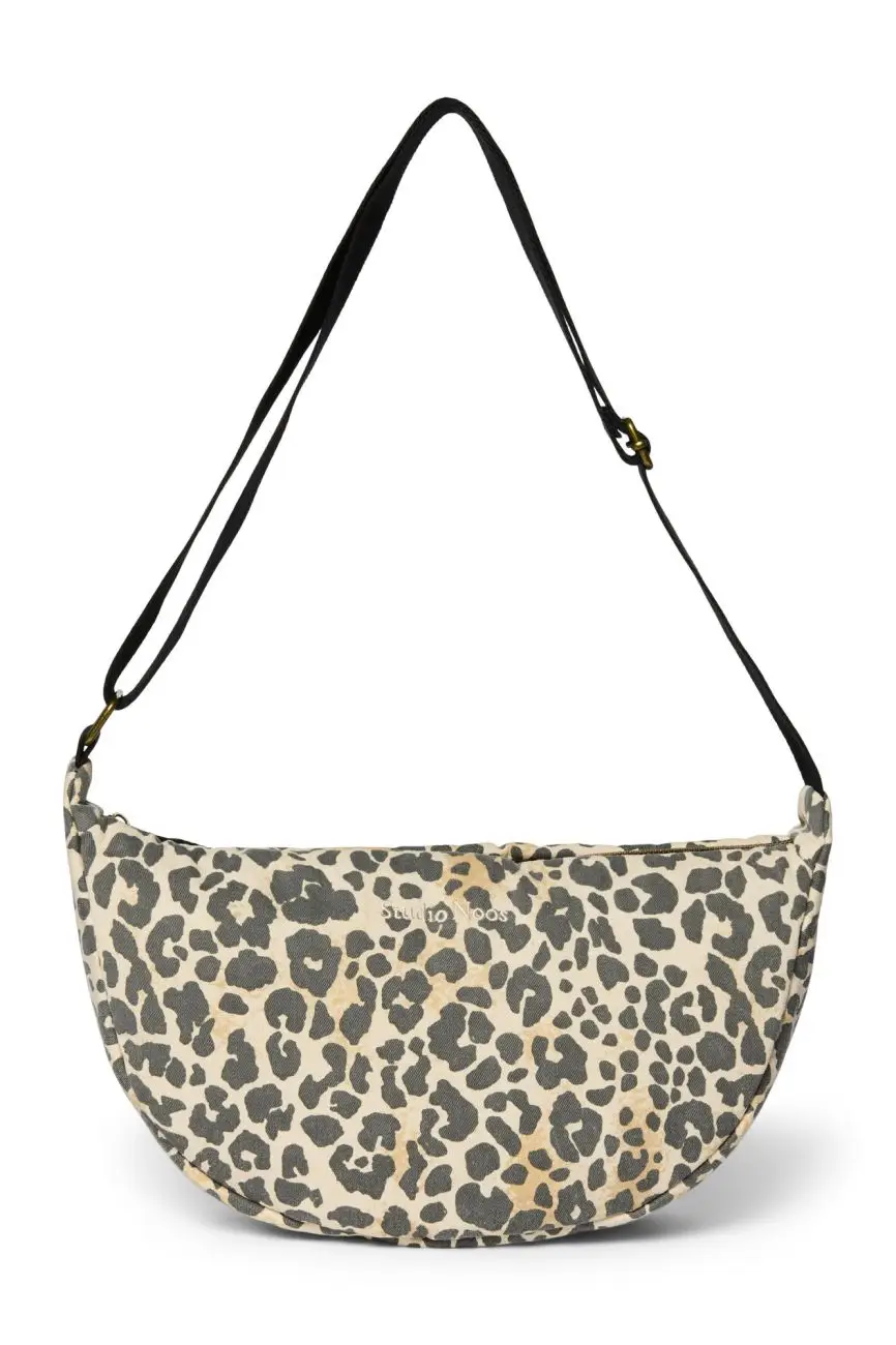 STUDIO NOOS - Soft Cotton Mini Cross Body Bag | Leopard