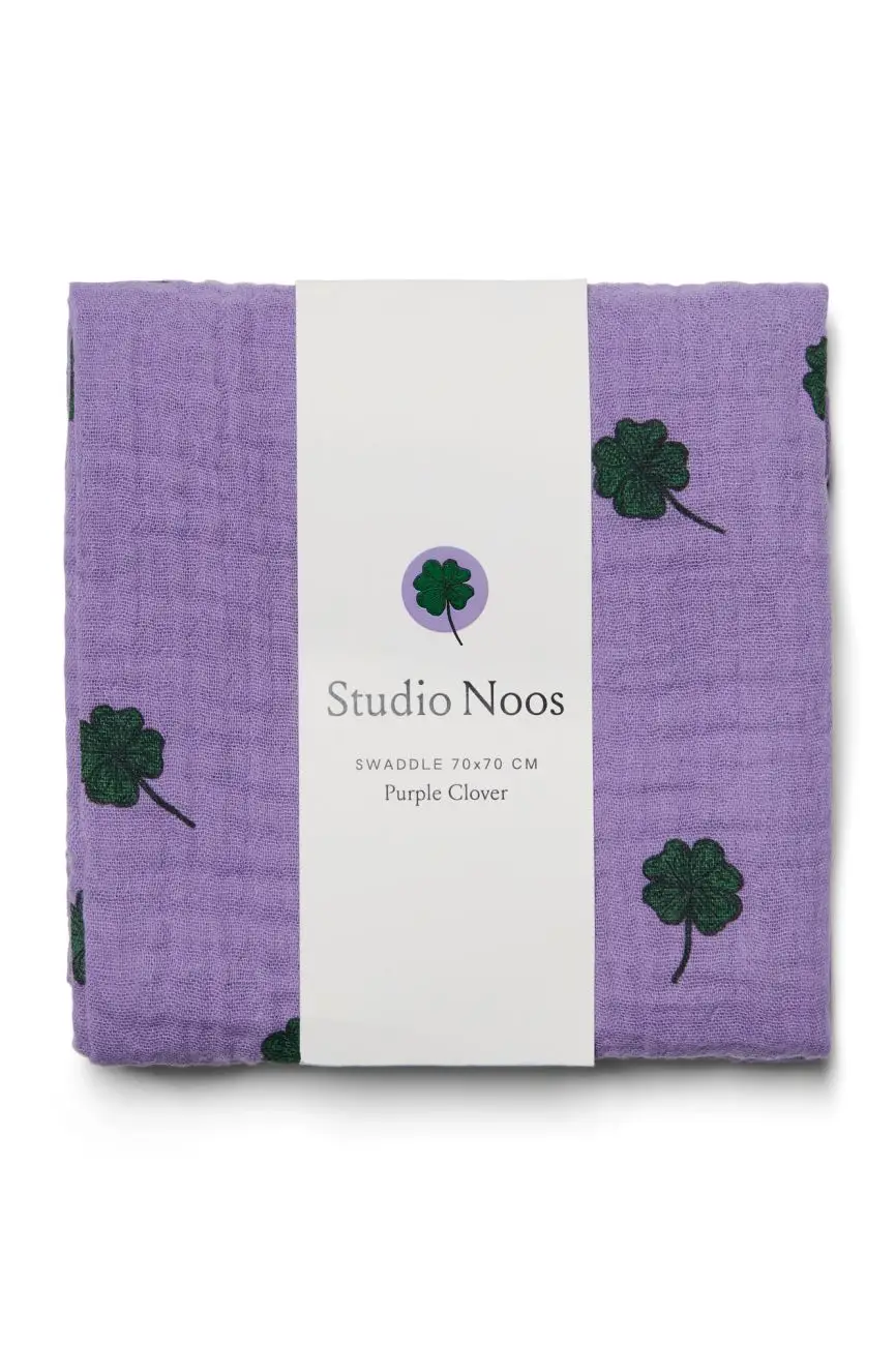 STUDIO NOOS - SWADDLE ZAVINOVAČKA Print Medium Purple Clover