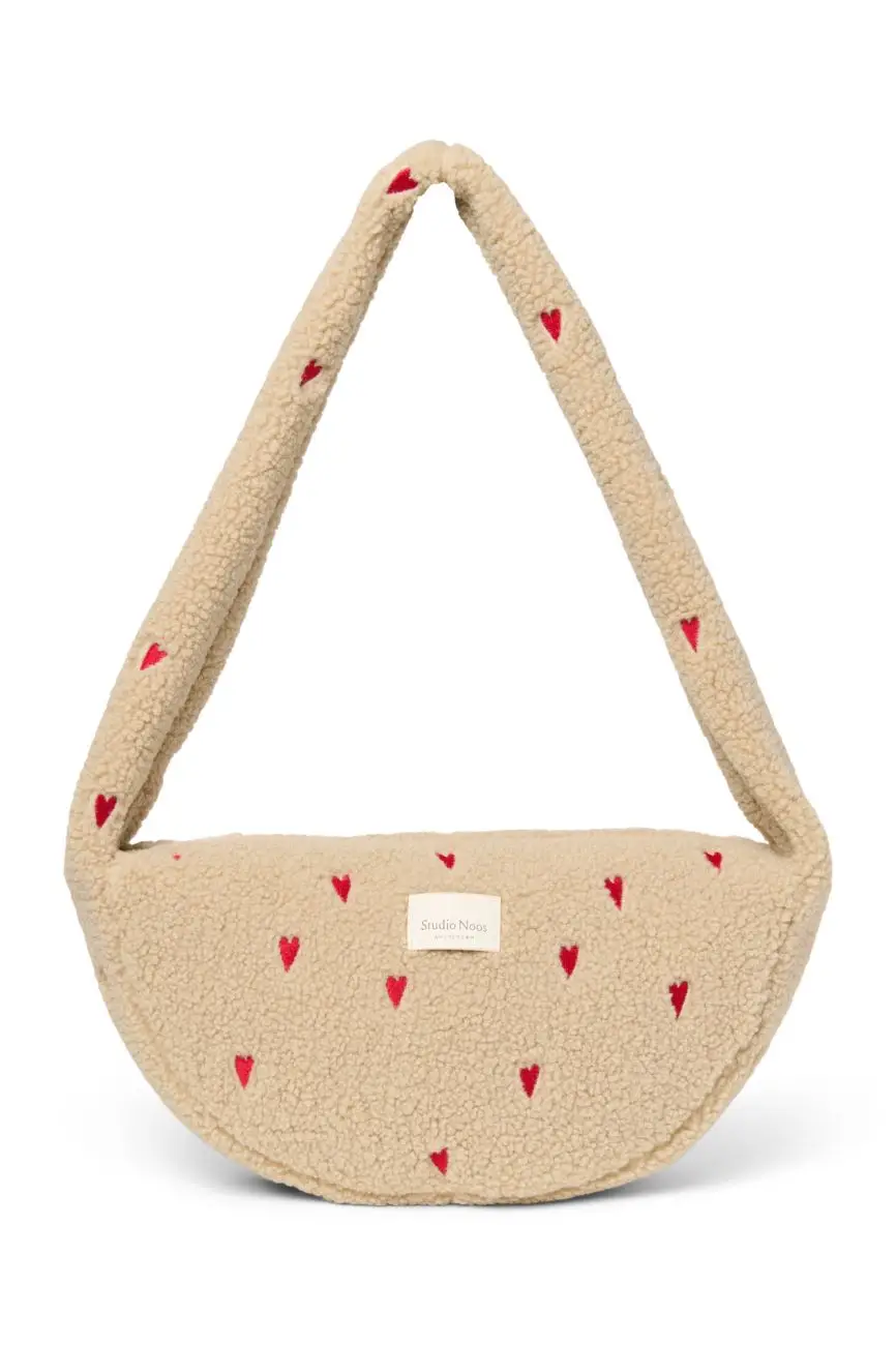 STUDIO NOOS - Teddy Mini Cross Body Bag Ecru Hearts