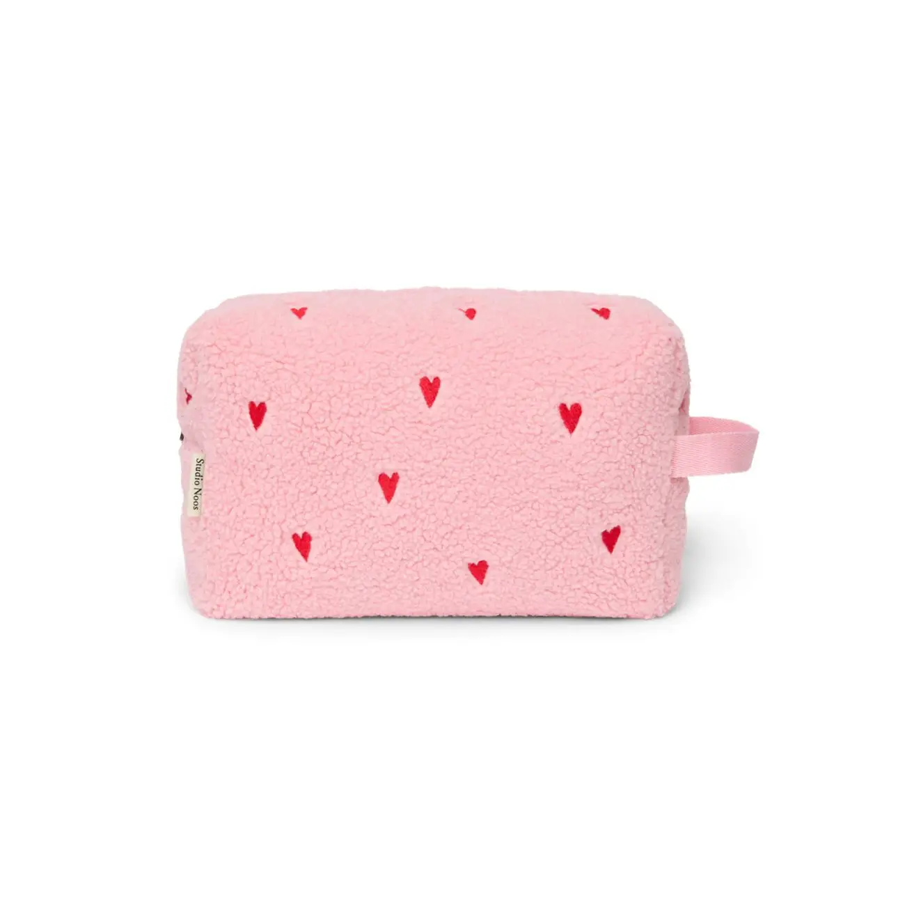 STUDIO NOOS - Teddy Toiletry - toaletná taštička Light Pink Hearts