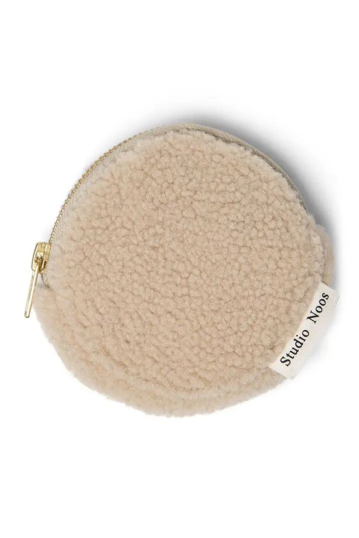 STUDIO NOOS - Teddy WALLET - PEŇAŽENKA Ecru