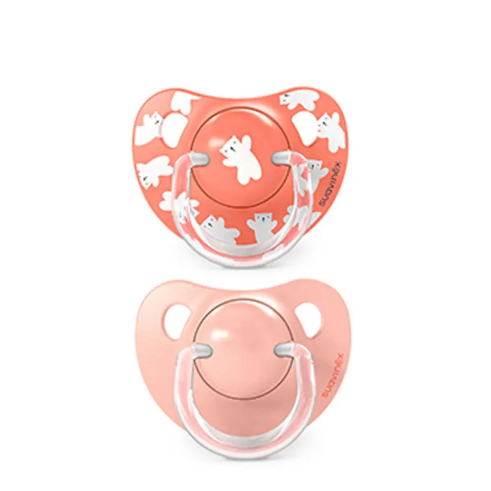 SUAVINEX Cumlík anatomický silikon +18 m 2 ks WILD & FREE - ružový