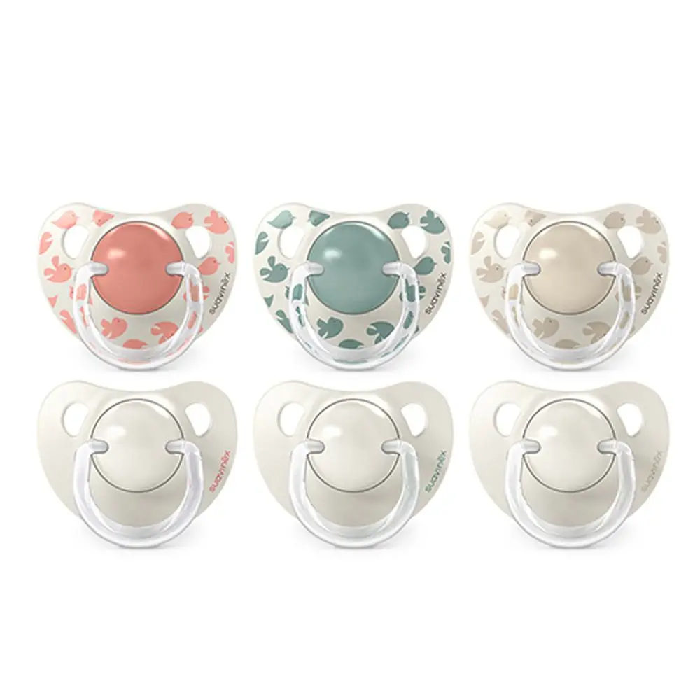 SUAVINEX | Cumlík anatomický silikon 6/18 m 2 ks BIRDIES