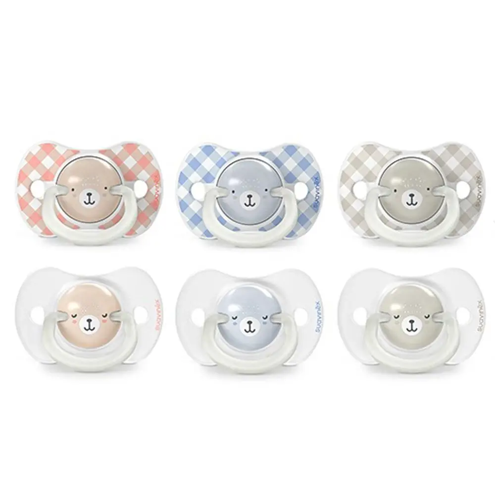 SUAVINEX | Cumlík DEŇ&amp;NOC fyziologický silikón WILD &amp; FREE 6-18 m - 2 ks