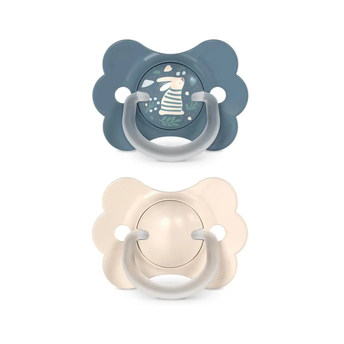 SUAVINEX Cumlík SX PRO fyziologický 2 Ks BUTTERFLY WONDERLAND NEW 6/18m - modrý králik + krémový