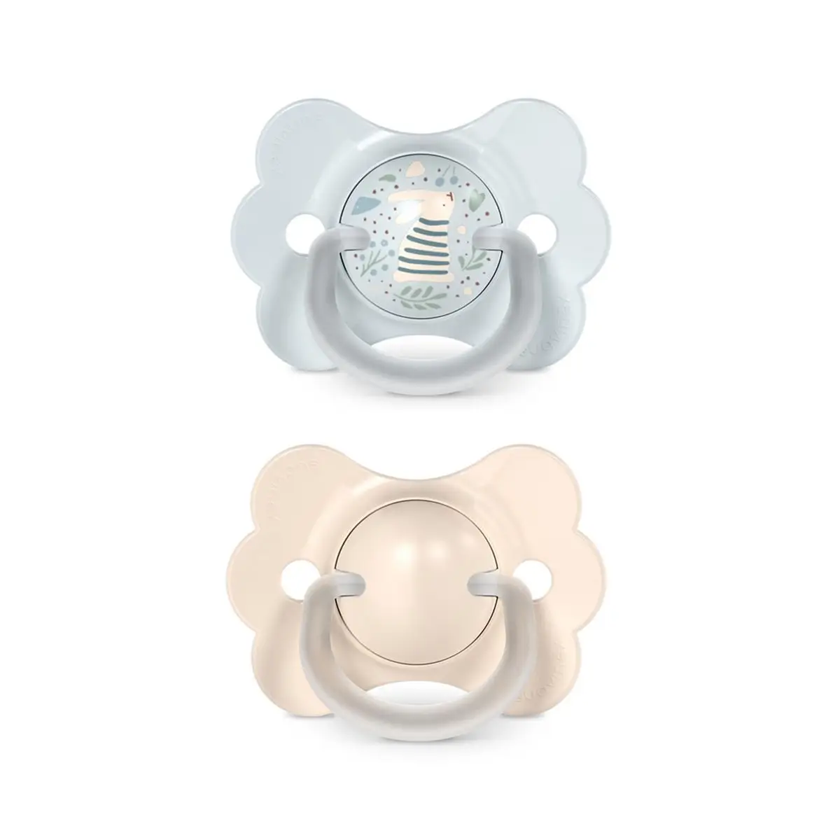 SUAVINEX Cumlík SX PRO fyziologický 2 KS WONDERLAND NEW 0/6m - modrý králik+ krémový