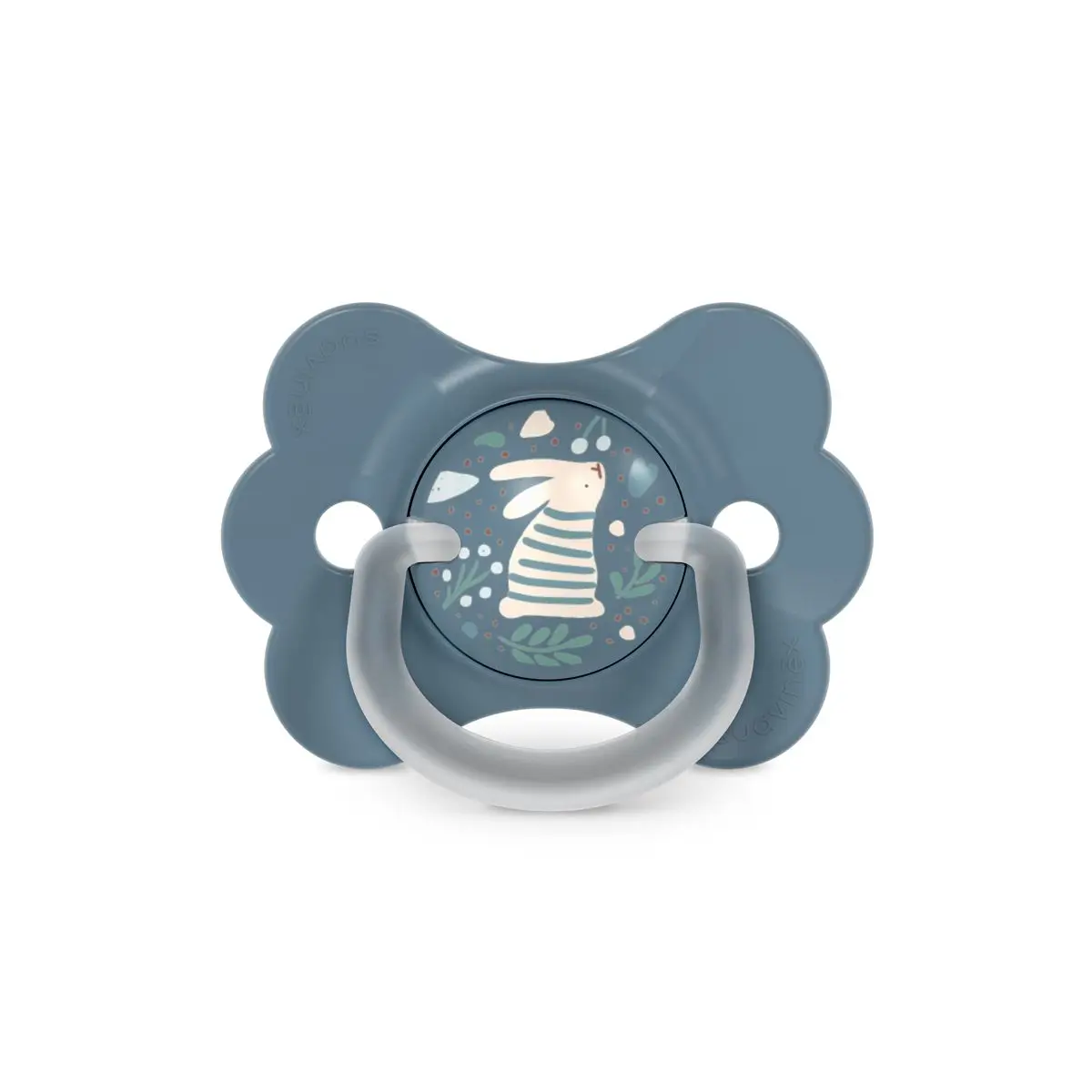 SUAVINEX Cumlík SX PRO fyziologický BUTTERFLY WONDERLAND NEW  6/18m - modrý králik