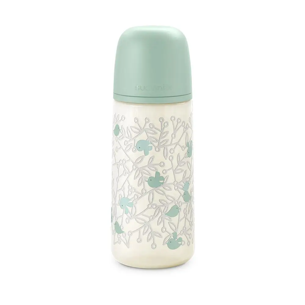 SUAVINEX Dojčenská fľaša 360 ml L BIRDIES - zelená