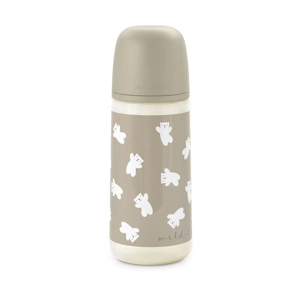 SUAVINEX Dojčenská fľaša 360 ml L WILD & FREE - hnedá