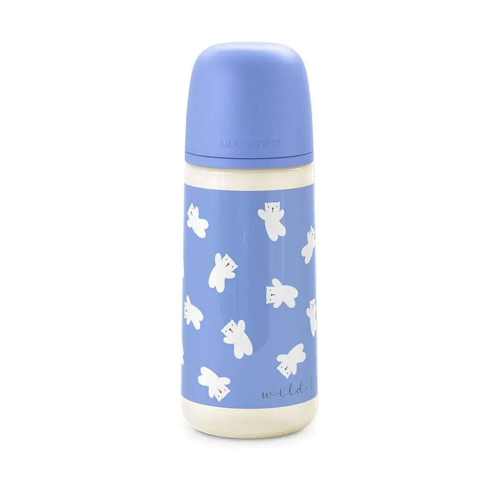 SUAVINEX Dojčenská fľaša 360 ml L WILD & FREE - modrá
