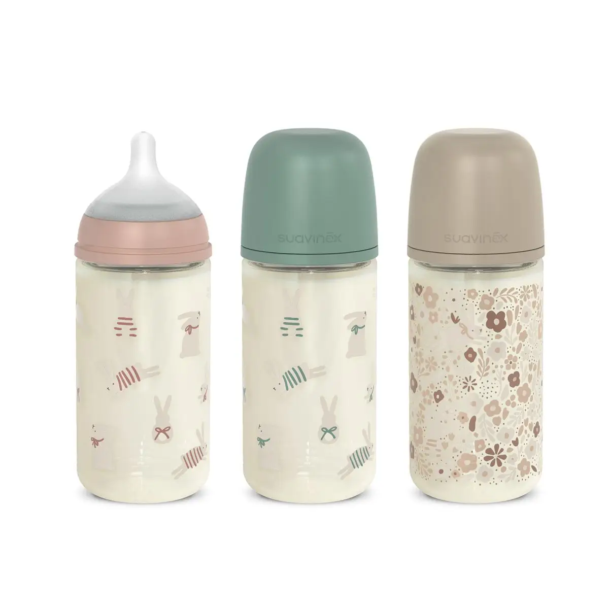 SUAVINEX | Fľaša sklo WONDERLAND NEW 240 ml fyziologická SX PRO +3 MF