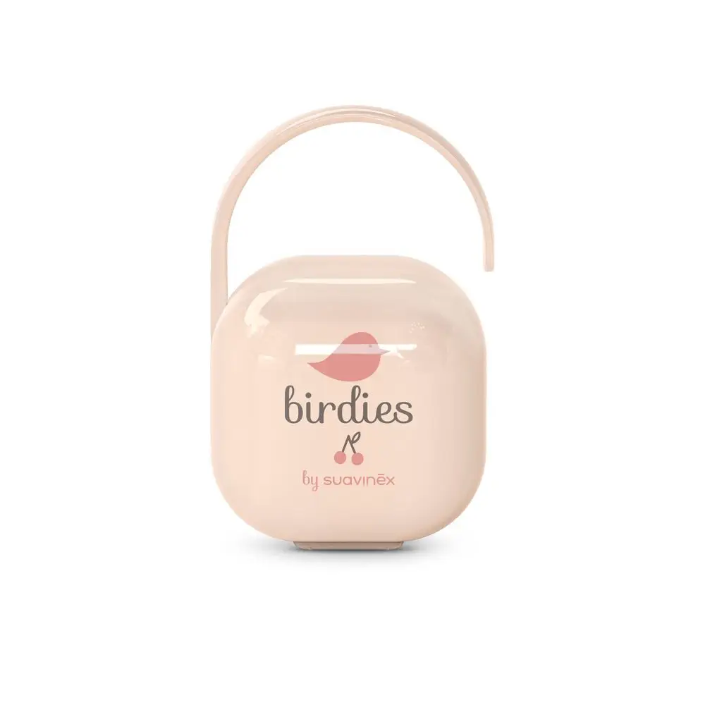 SUAVINEX Krabička na cumlík BIRDIES - ružová