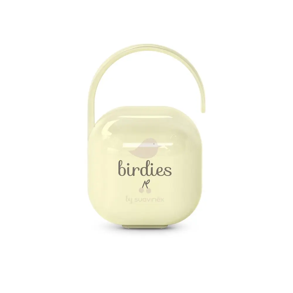 SUAVINEX Krabička na cumlík BIRDIES - žltá