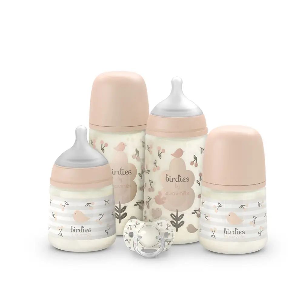 SUAVINEX PREMIUM NOVORODENECKÝ SET BIRDIES - ružový