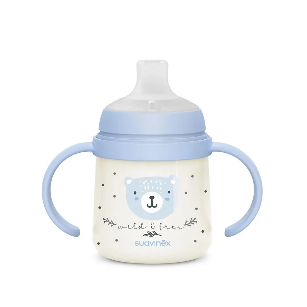 SUAVINEX Prvá fľaša WILD & FREE 150 ml - modrá