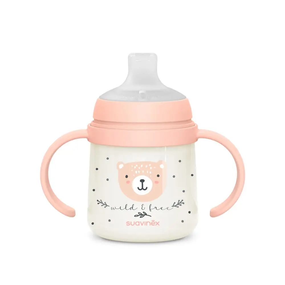 SUAVINEX Prvá fľaša WILD & FREE 150 ml - ružová