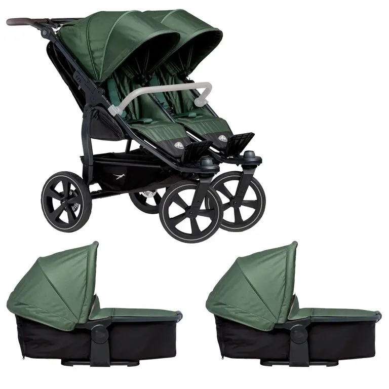Tfk set duo2 frame 2025 - air chamber wheel + carrycot + seat olive