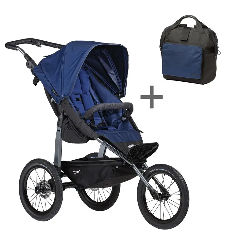 TFK set sport 16" 2023 + diaperbag navy