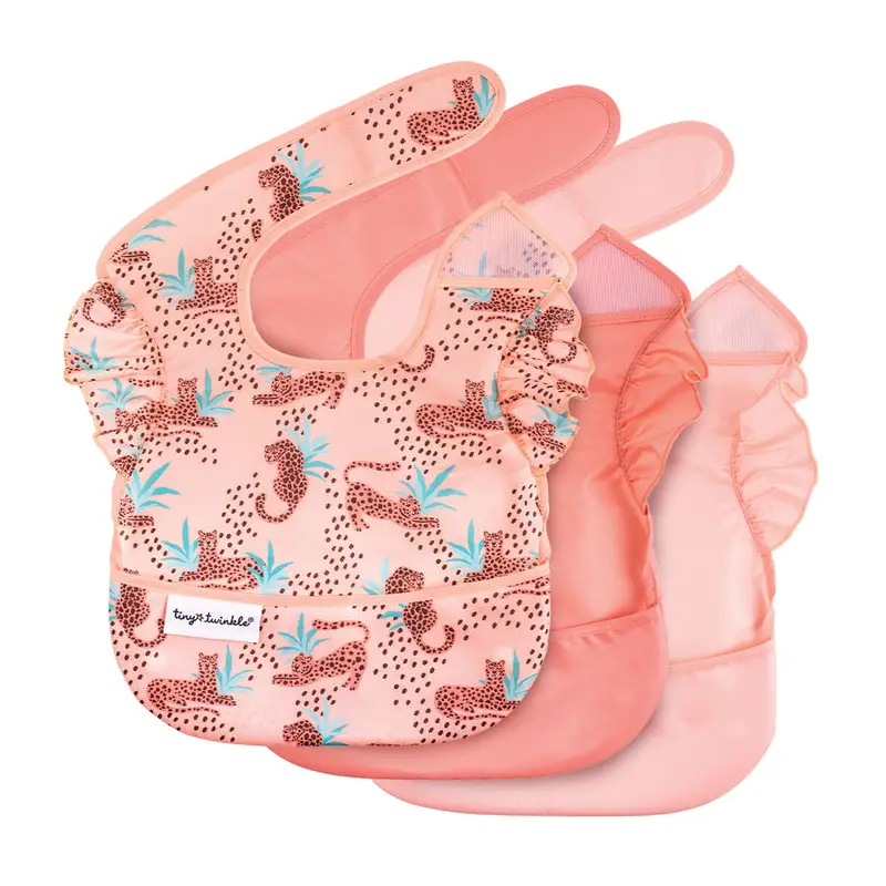 Tiny Twinkle Podbradník 3 ks - Leopard Set