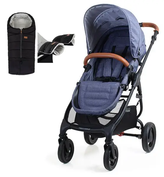 VALCO BABY Kočík športový Trend 4 Ultra Denim + fusak a rukávnik/rukavice Jasie BLK