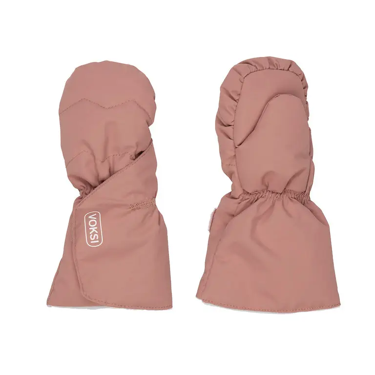Voksi Detské rukavice blush pink / light grey 0-1y