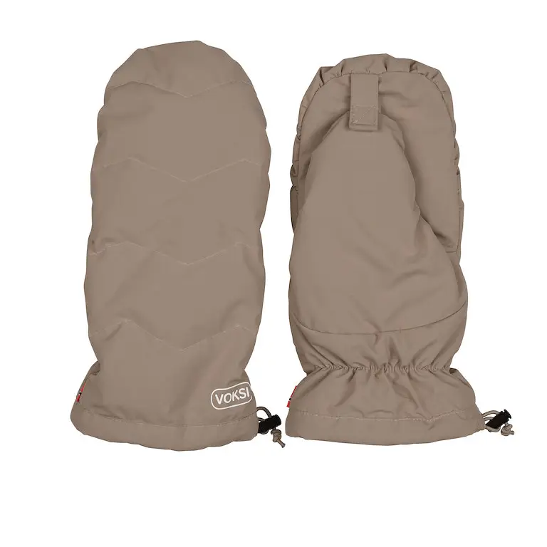 Voksi Stroller Mitten walnut light grey