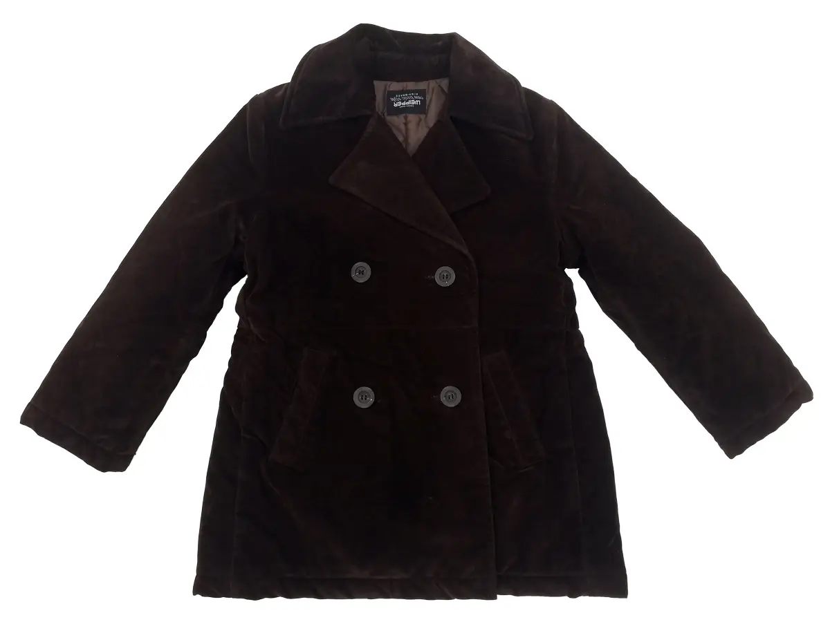 Weipper Dievčenský zamatový kabátik hnedý