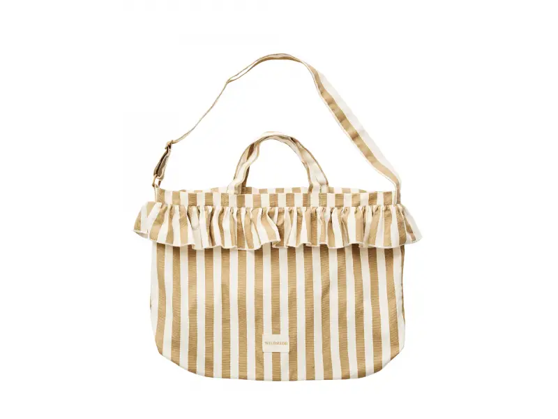 WILDRIDE Taška cez rameno Beige Stripe