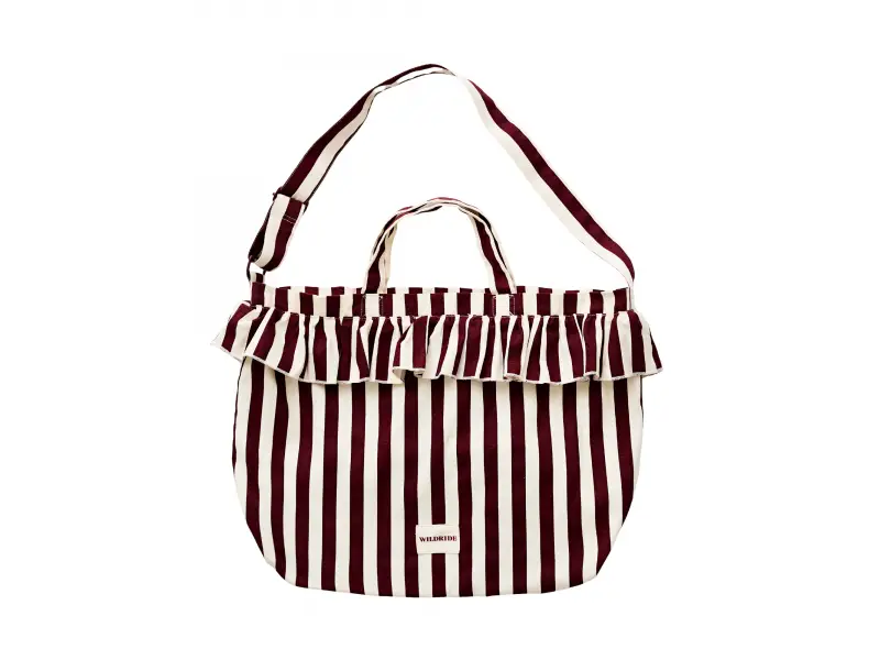 WILDRIDE Taška cez rameno  Bordeaux Stripe