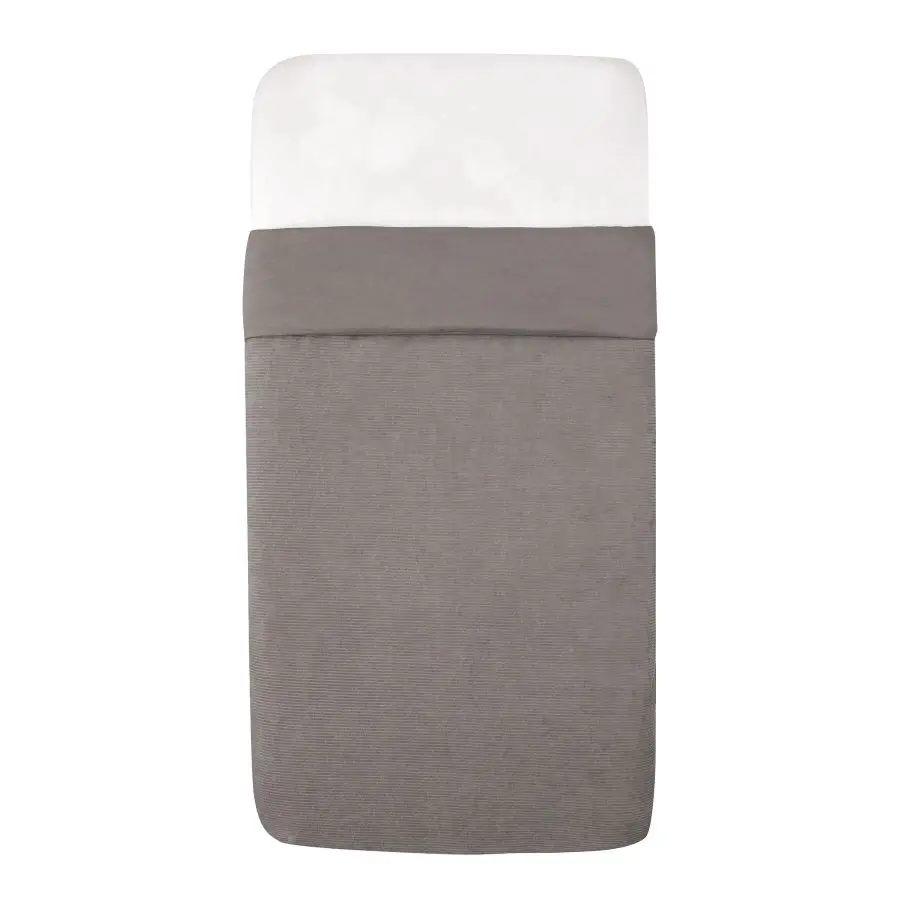 Witlof for Kids deka Tuck-inn (TOG 1,8) 40 x 80 cm Warm Grey velvet rib