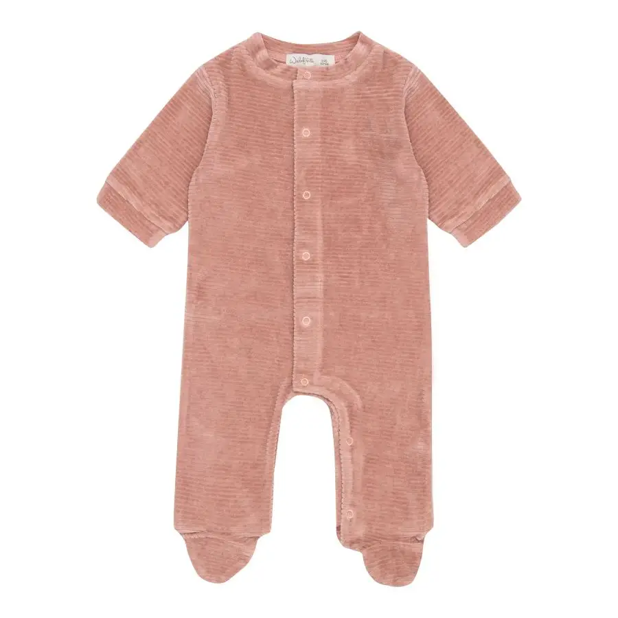 Witlof for kids dupačky 62/68 Dusty Pink velvet rib