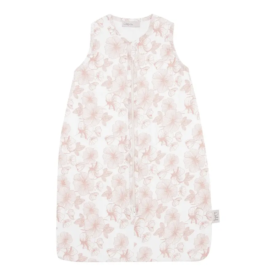 Witlof for kids mušelínový spací vak 70 cm (TOG 0,7) Flower Powder