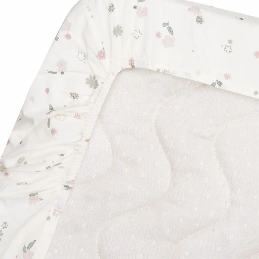 Witlof for Kids Prestieradlo so zosilneným lemom Tuck-inn 40x80 cm Vintage Flowers