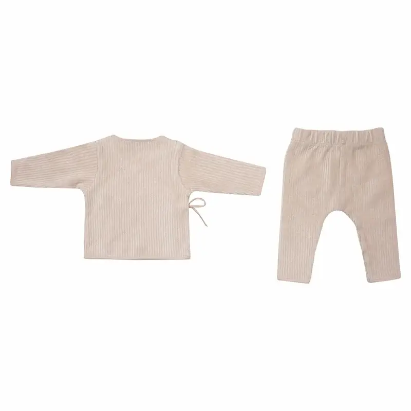 Witlof for kids set oblečenie 50/56 Soft Sand velvet rib