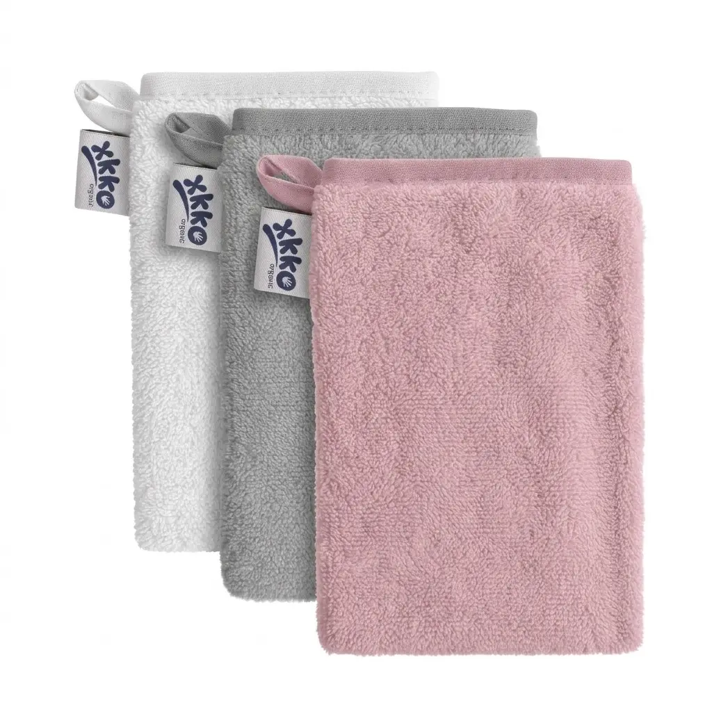 XKKO Organic BIO bavlnené froté žinka - Baby Pink MIX