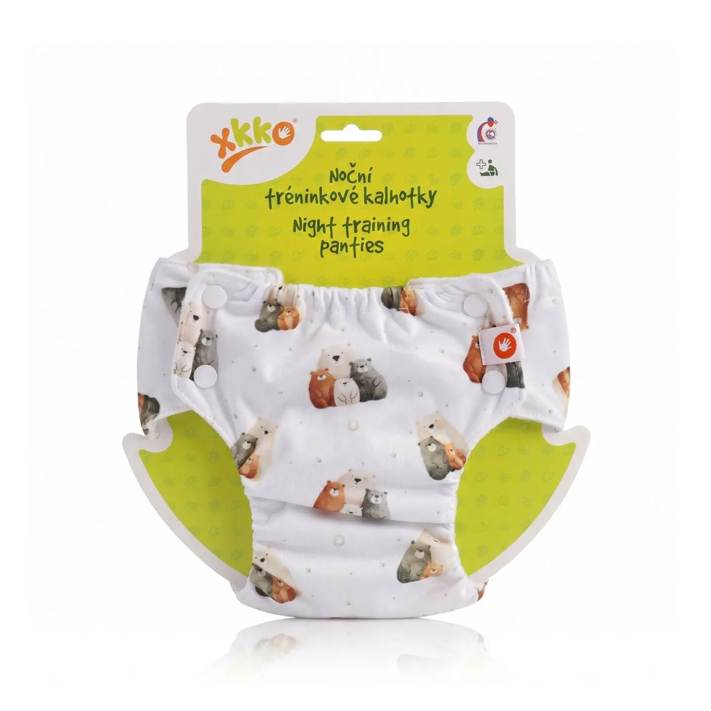 XKKO Nočné tréningové plienkové nohavičky - Bear Family Veľkosť XL