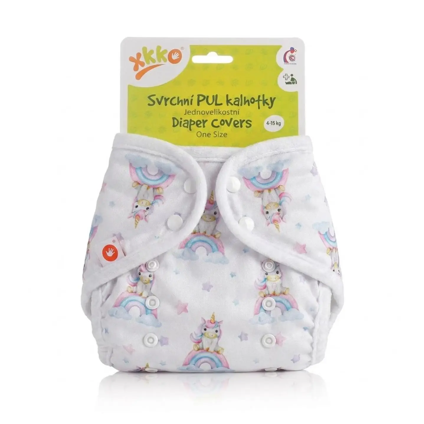 XKKO Vrchné plienkové nohavičky One Size - Unicorns