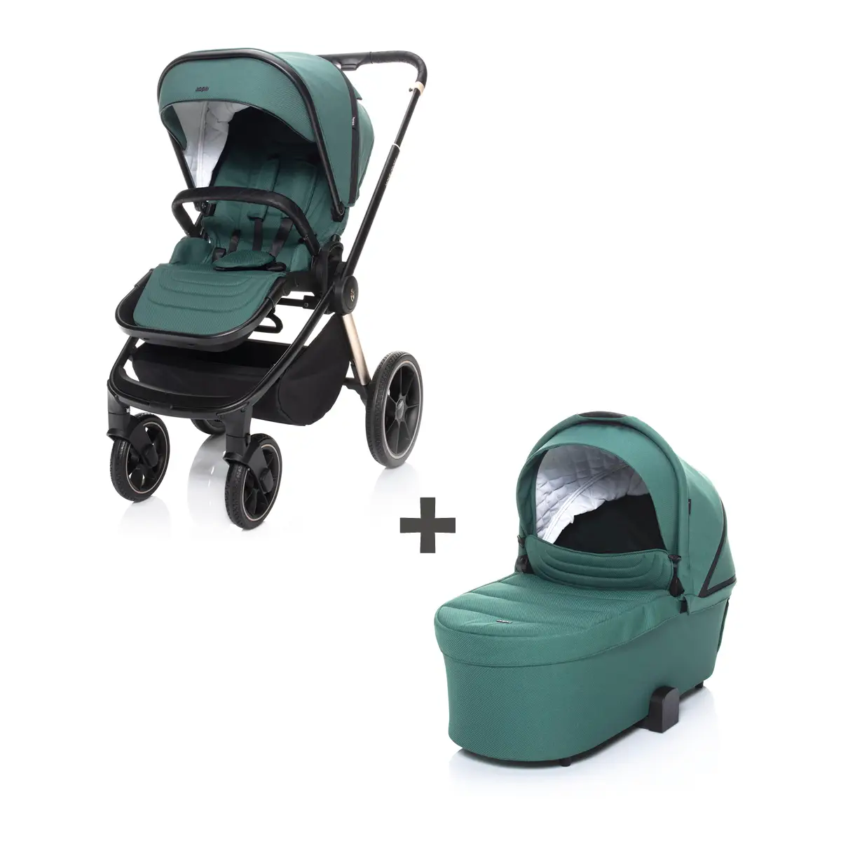 Zopa MOVE Cross 2 kočík + XL hl. vanička zdarma, Antique Green/Gold