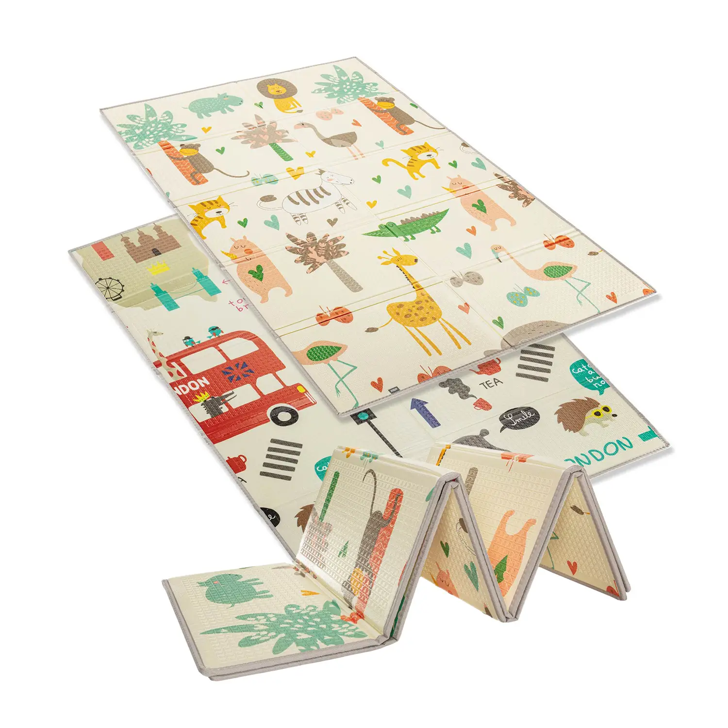 Zopa Multifunkční pěnová skládací podložka oboustranná 180x120, Savana