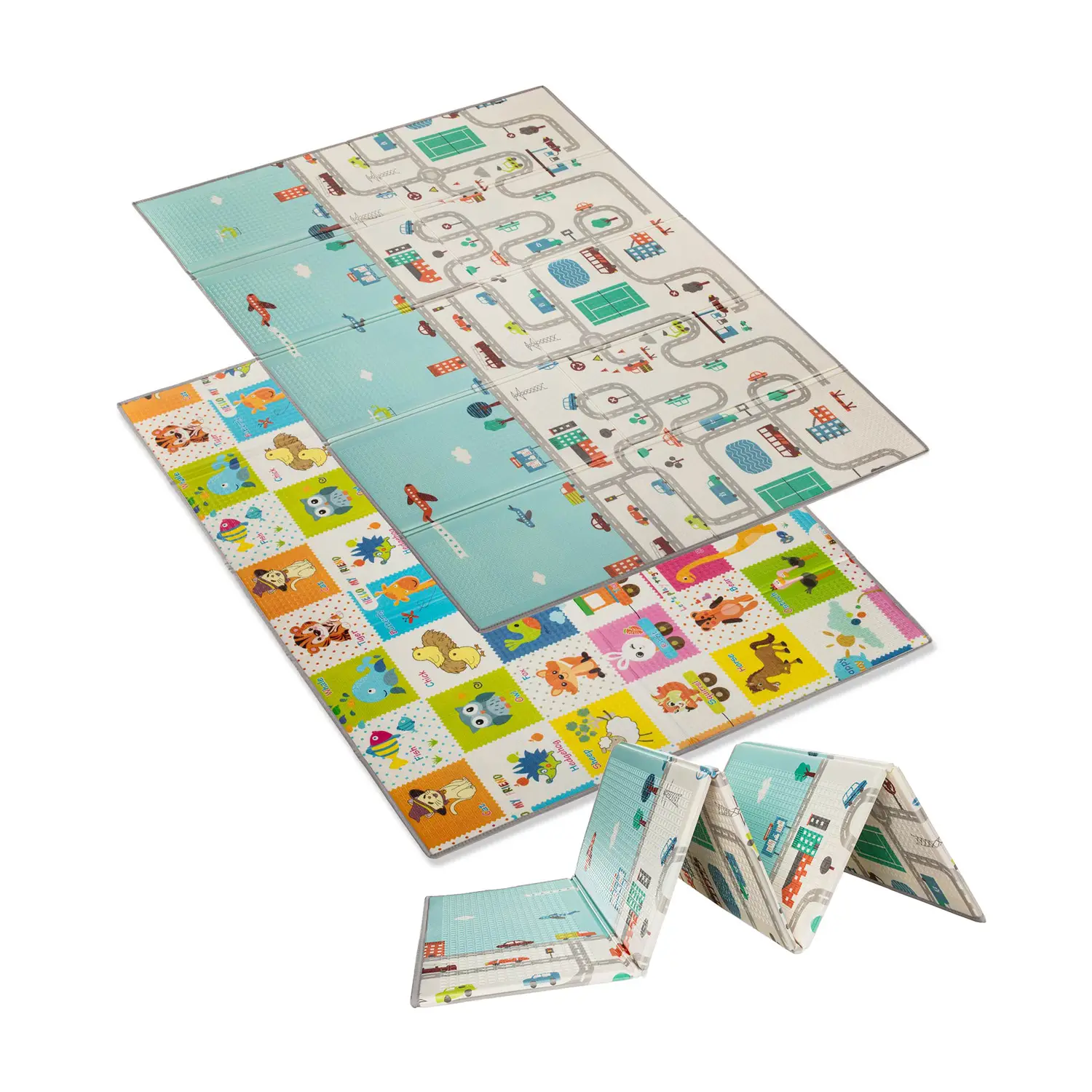 Zopa Multifunkční pěnová skládací podložka oboustranná 200x150, City