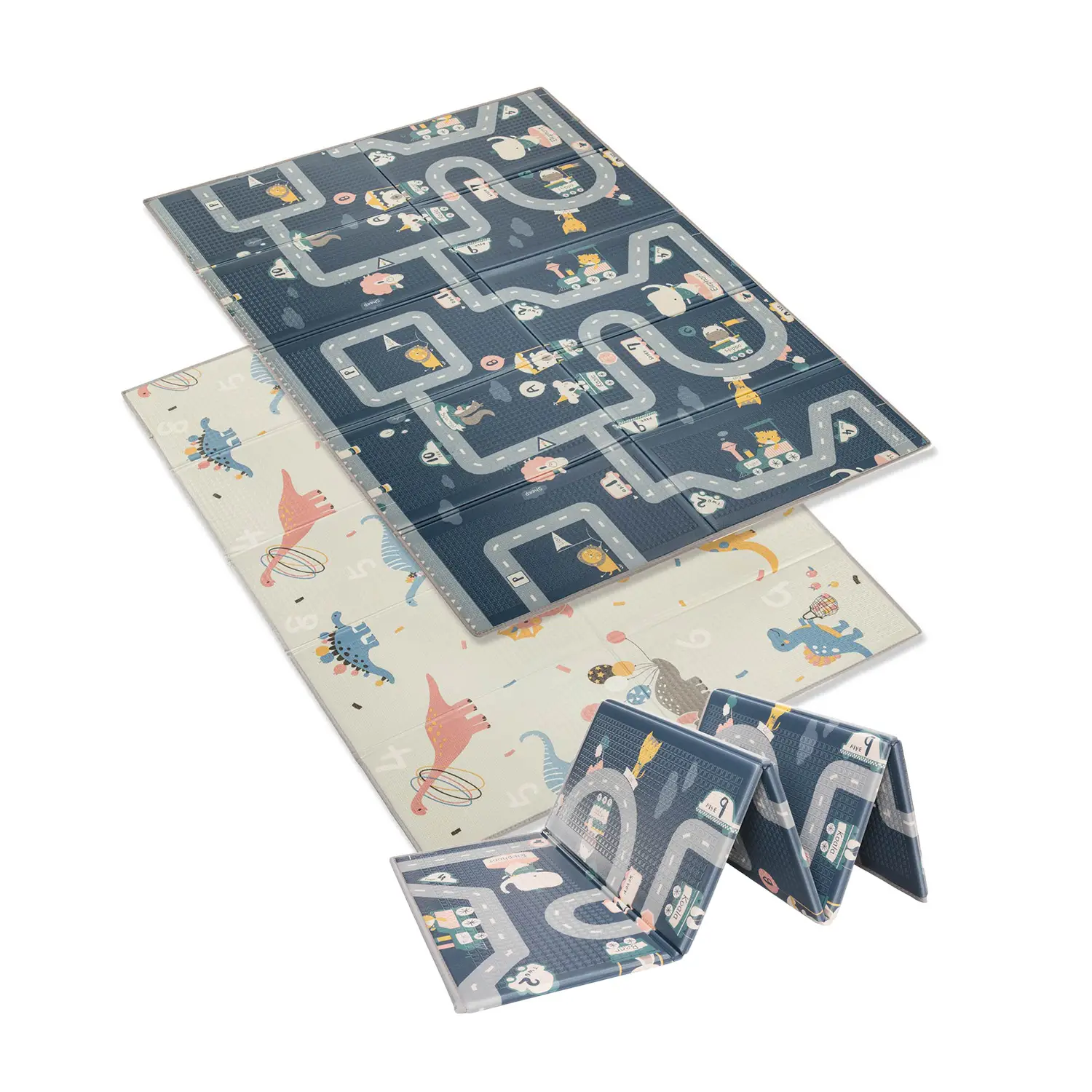 Zopa Multifunkční pěnová skládací podložka oboustranná 200x150, Dino