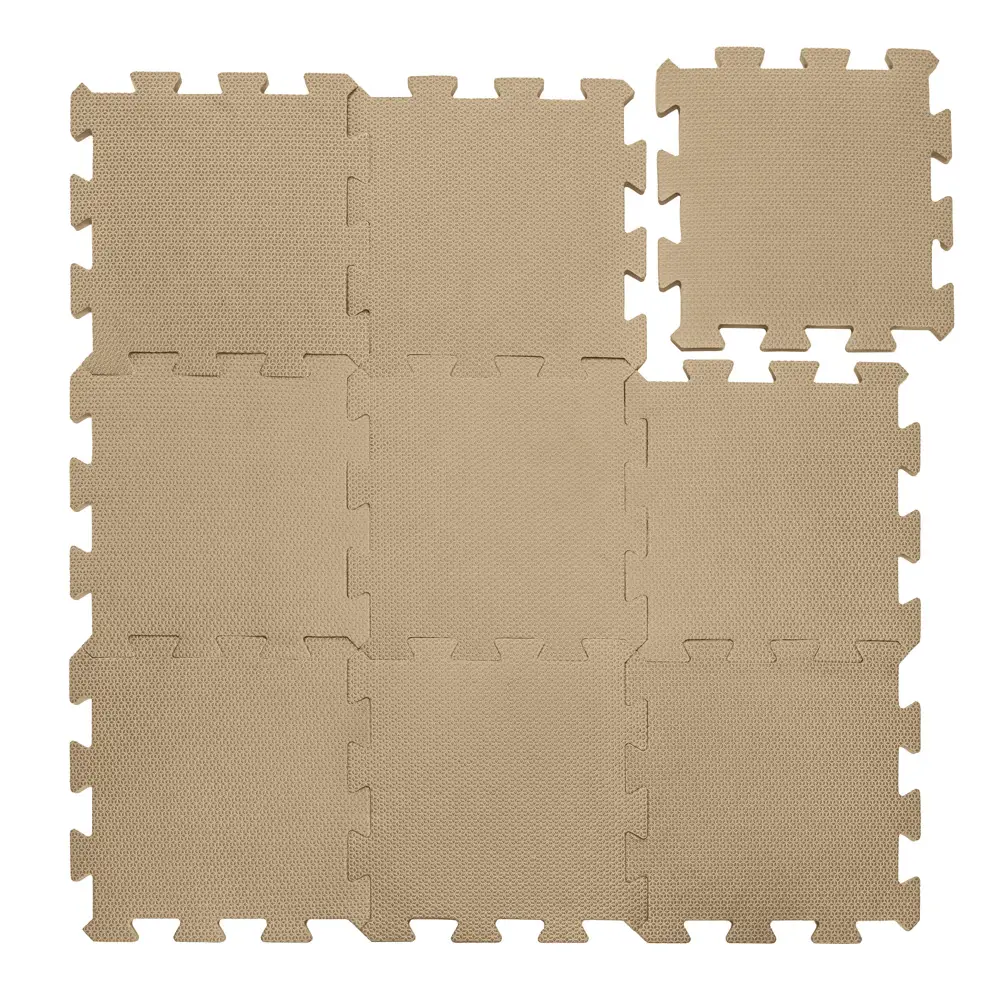 Zopa Penová podložka Puzzle 30x30 cm 9ks, Hazel Brown