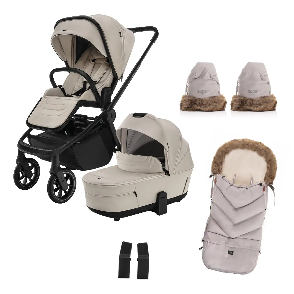 Zopa Sada Move Cross 5 + hlboká vanička Move XL 5 + darčeky, Ivory Beige