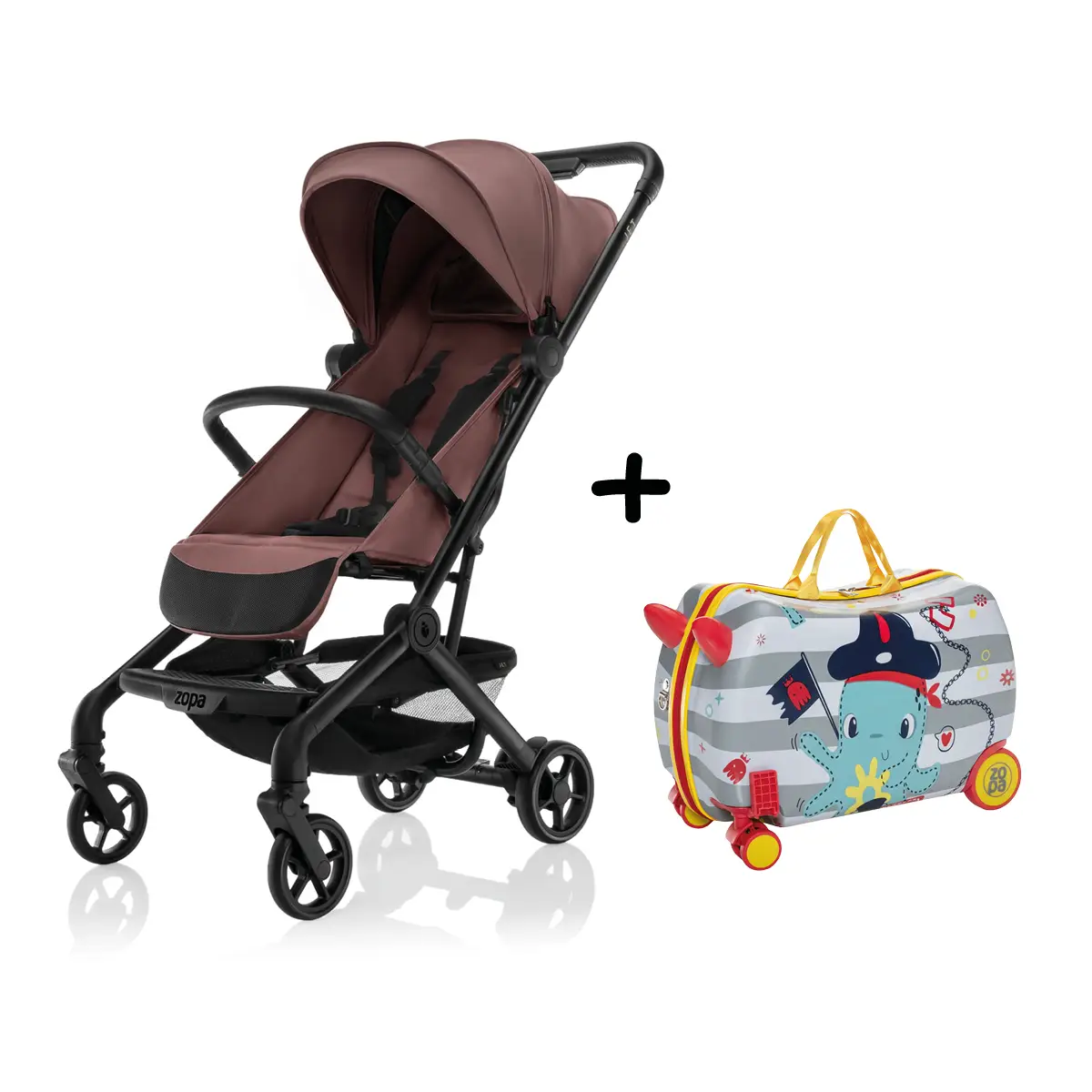 Zopa Športový kočík Jet + kufrík Pack&Ride ZDARMA, Amber Brown