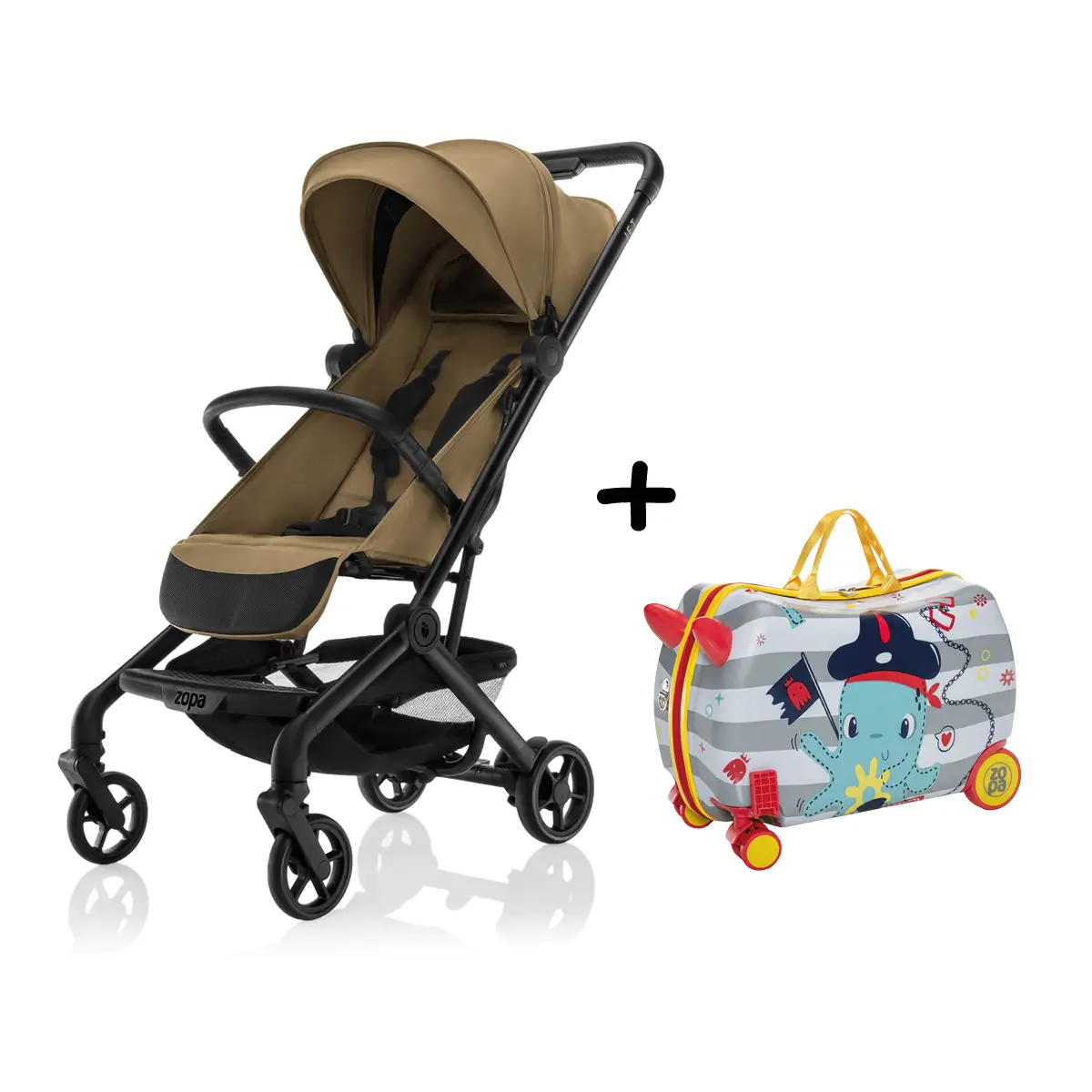 Zopa Športový kočík Jet + kufrík Pack&Ride ZDARMA, Latte Beige