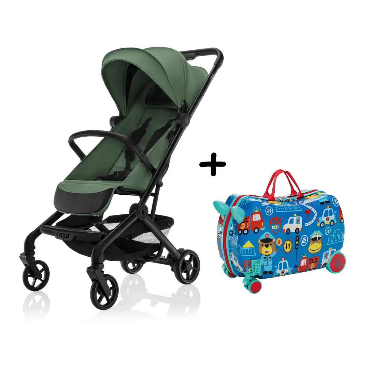 Zopa Športový kočík Jet + kufrík Pack&Ride ZDARMA, Rocky Green
