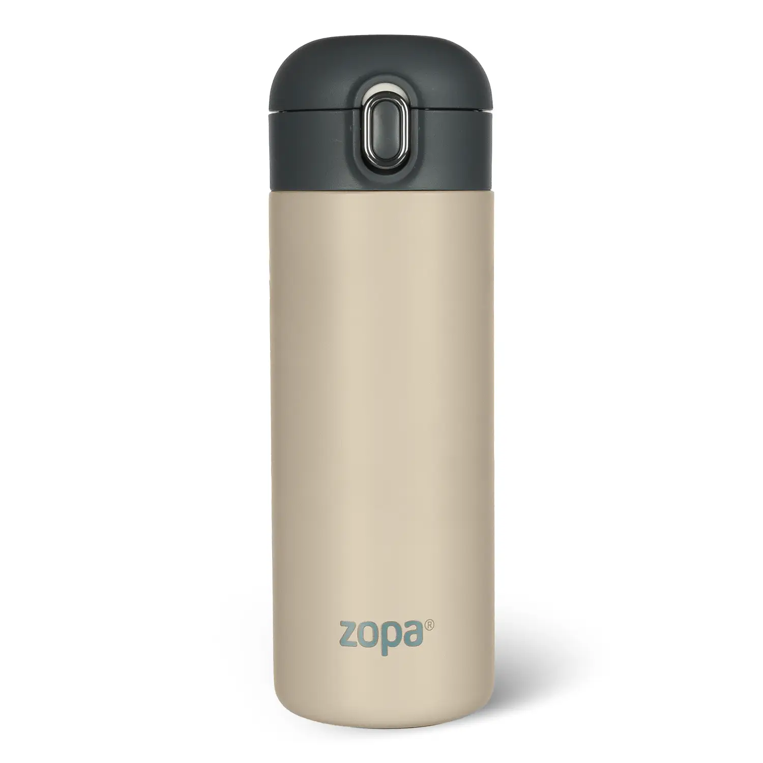 Zopa Termoska na tekutiny se silikonovým držákem 400 ml, Cookie beige