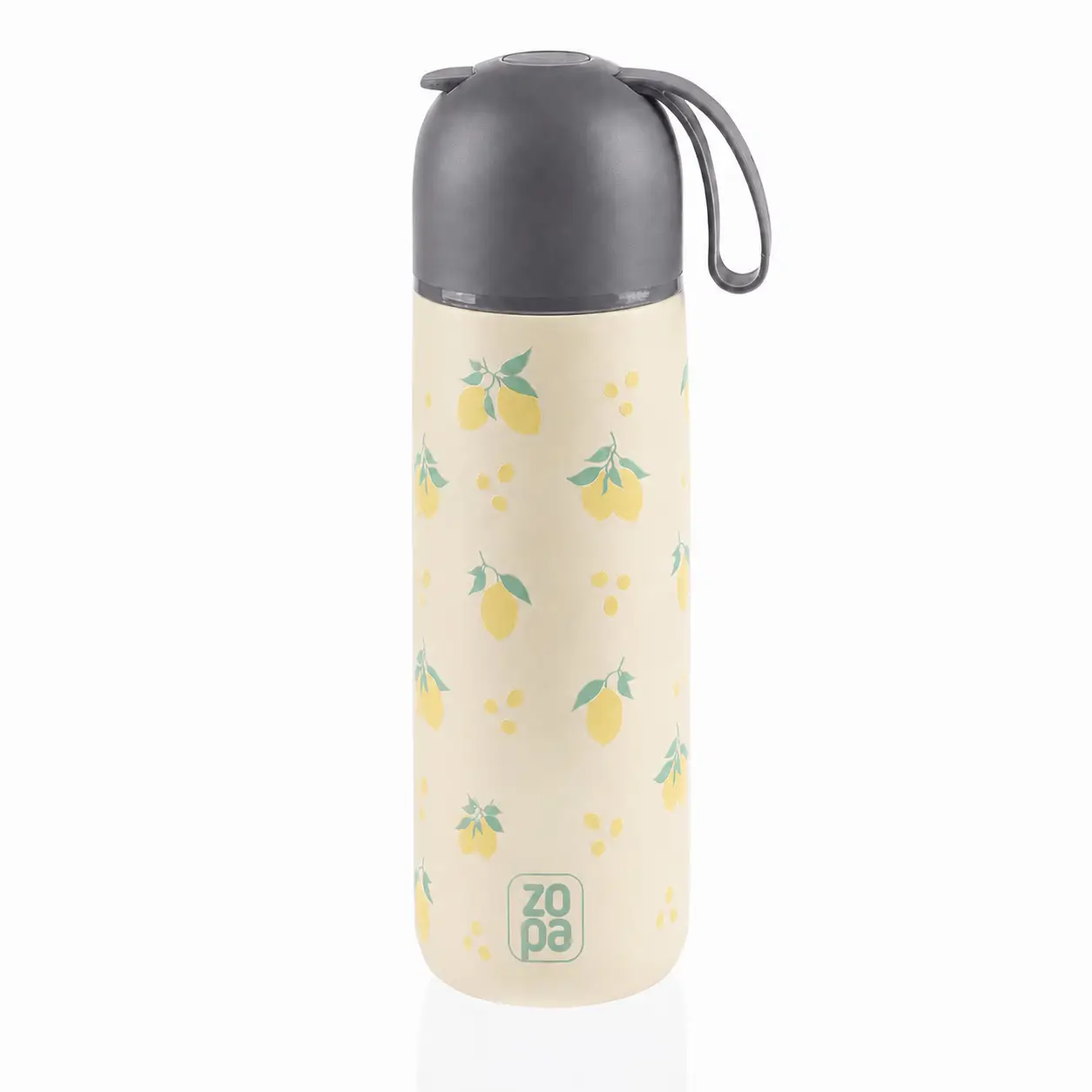 Zopa Termoska na tekutiny so silikónovým držiakom 400 ml, Limoncello